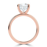 Cushion Lab Created Diamond Solitaire Engagement Ring in Rose Gold (MVSLG1334-R)