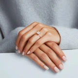 Cushion Lab Created Diamond Solitaire Engagement Ring in Rose Gold (MVSLG1334-R)