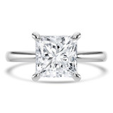 Princess Lab Created Diamond Solitaire Engagement Ring in White Gold (MVSLG1342-W)