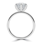 Pear Lab Created Diamond Hidden Halo Solitaire with Accents Engagement Ring in White Gold (MVSLG1351-W)