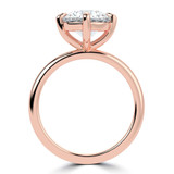 Round Lab Created Diamond Compass Prong Solitaire Engagement Ring in Rose Gold (MVSLG1358-R)