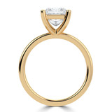 Princess Lab Created Diamond Solitaire Engagement Ring in Yellow Gold (MVSLG1377-Y)
