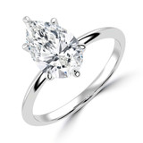 Pear Lab Created Diamond Solitaire Engagement Ring in White Gold (MVSLG1379-W)