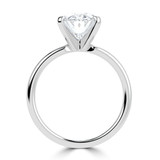 Oval Lab Created Diamond Solitaire Engagement Ring in White Gold (MVSLG1386-W)