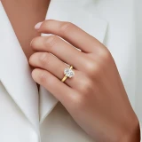 Oval Lab Created Diamond Solitaire Engagement Ring in Yellow Gold (MVSLG1386-Y)