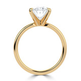 Oval Lab Created Diamond Solitaire Engagement Ring in Yellow Gold (MVSLG1386-Y)