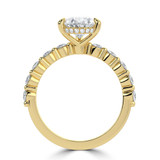 Pear Lab Created Diamond Hidden Halo Solitaire with Accents Engagement Ring in Yellow Gold (MVSLG1420-Y)
