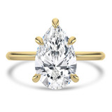 Pear Lab Created Diamond Solitaire Engagement Ring in Yellow Gold (MVSLG1430-Y)
