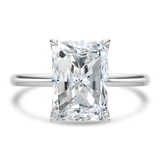 Radiant Lab Created Diamond Solitaire Engagement Ring in White Gold (MVSLG1434-W)