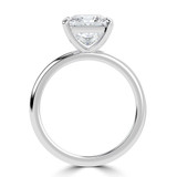 Princess Lab Created Diamond Solitaire Engagement Ring in White Gold (MVSLG1441-W)
