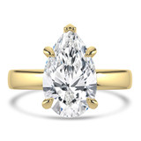 Pear Lab Created Diamond Solitaire Engagement Ring in Yellow Gold (MVSLG1442-Y)