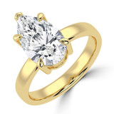 Pear Lab Created Diamond Solitaire Engagement Ring in Yellow Gold (MVSLG1442-Y)