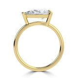 Pear Lab Created Diamond Horizontally Set Open Bridge Solitaire Engagement Ring in Yellow Gold (MVSLG1455-Y)