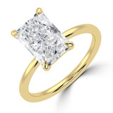 Radiant Lab Created Diamond Solitaire Engagement Ring in Yellow Gold (MVSLG1497-Y)