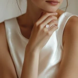 Cushion Lab Created Diamond 4-Prong Cathedral Halo Engagement Ring in White Gold (MVSLG1517-W)