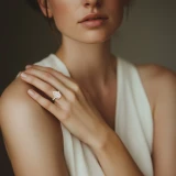 Pear Lab Created Diamond 3-Prong Open Bridge Halo Engagement Ring in Rose Gold (MVSLG1532-R)