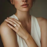 Pear Lab Created Diamond 3-Prong Open Bridge Halo Engagement Ring in Yellow Gold (MVSLG1532-Y)