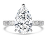 Pear Lab Created Diamond 3-Prong Solitaire with Accents Engagement Ring in White Gold (MVSLG1533-W)