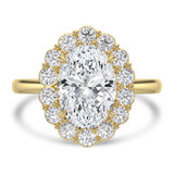 Oval Lab Created Diamond 4-Prong Open Bridge Halo Engagement Ring in Yellow Gold (MVSLG1568-Y)