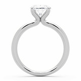 Oval Lab Created Diamond 4-Prong Solitaire Engagement Ring in White Gold (MVSLG1585-W)