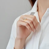 Oval Lab Created Diamond 4-Prong Solitaire Engagement Ring in Yellow Gold (MVSLG1585-Y)