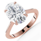 Oval Lab Created Diamond 4-Prong Solitaire Engagement Ring in Rose Gold (MVSLG1588-R)