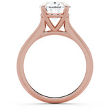 Oval Lab Created Diamond 4-Prong Solitaire Engagement Ring in Rose Gold (MVSLG1588-R)
