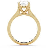 Oval Lab Created Diamond 4-Prong Solitaire Engagement Ring in Yellow Gold (MVSLG1588-Y)