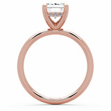 Radiant Lab Created Diamond 4-Prong Solitaire with Accents Engagement Ring in Rose Gold with Hidden Halo (MVSLG1590-R)