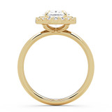Oval Lab Created Diamond 4-Prong Open Bridge Halo Engagement Ring in Yellow Gold (MVSLG1593-Y)