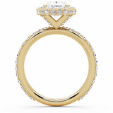 Oval Lab Created Diamond Rollover Halo Engagement Ring in Yellow Gold (MVSLG1597-Y)
