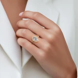 Pear Lab Created Diamond Cathedral Split-shank Pear Halo Engagement Ring in Yellow Gold with Hidden Halo and Bridge Accents (MVSLG1609-Y)