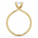 Oval Lab Created Diamond Trellis Solitaire Engagement Ring in Yellow Gold (MVSLG1615-Y)