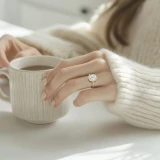 Cushion Lab Created Diamond Cushion Halo Halo Engagement Ring in Yellow Gold (MVSLG1636-Y)