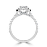Marquise Lab Created Diamond Marquise Halo Halo Engagement Ring in White Gold (MVSLG1637-W)