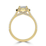 Marquise Lab Created Diamond Marquise Halo Halo Engagement Ring in Yellow Gold (MVSLG1637-Y)