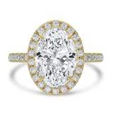Oval Lab Created Diamond Oval Halo Halo Engagement Ring in Yellow Gold (MVSLG1638-Y)