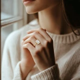 Radiant Lab Created Diamond Radiant Halo with Twisted Band Halo Engagement Ring in Yellow Gold (MVSLG1644-Y)