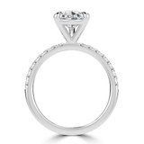 Pear Lab Created Diamond Solitaire with Accents Engagement Ring in White Gold (MVSLG1650-W)