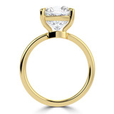 Cushion Lab Created Diamond Solitaire Engagement Ring in Yellow Gold (MVSLG1718-Y)