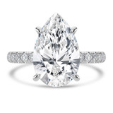 Pear Lab Created Diamond Solitaire with Accents Engagement Ring in White Gold (MVSLG1719-W)