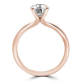 Round Diamond Solitaire Engagement Ring in Rose Gold (MVS0231-R)