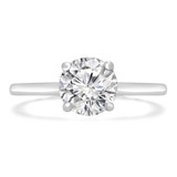 Round Diamond Solitaire Engagement Ring in White Gold (MVS0231-W)