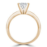 Princess Diamond V-Prong Knife Edge Solitaire Engagement Ring in Yellow Gold (MVS0273-Y)