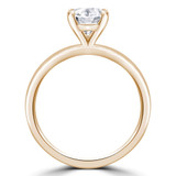 Round Diamond Solitaire Engagement Ring in Yellow Gold (MVS0277-Y)