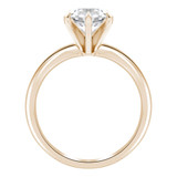 Round Diamond 6-Prong Knife Edge Solitaire Engagement Ring in Yellow Gold (MVS0284-Y)