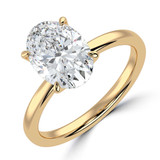 2 CTW Oval Lab Created Diamond Solitaire Engagement Ring With an IGI Certified 2 CT VS1 D Center in 14K Yellow Gold (MVSHE1362-Y)