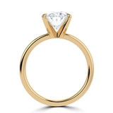 2 CTW Oval Lab Created Diamond Solitaire Engagement Ring With an IGI Certified 2 CT VS1 D Center in 14K Yellow Gold (MVSHE1362-Y)