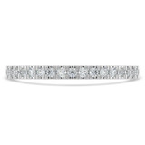 Round Lab Created Diamond Semi-Eternity Wedding Band Ring in White Gold (MVSXB1006-W)