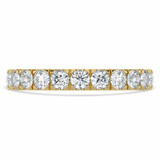 Round Lab Created Diamond Semi-Eternity Wedding Band Ring in Yellow Gold (MVSXB1039-Y)